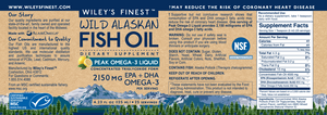 Peak Omega-3 Liquid (Wild Alaskan Fish Oil)